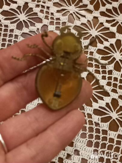 Брошь жук СССР