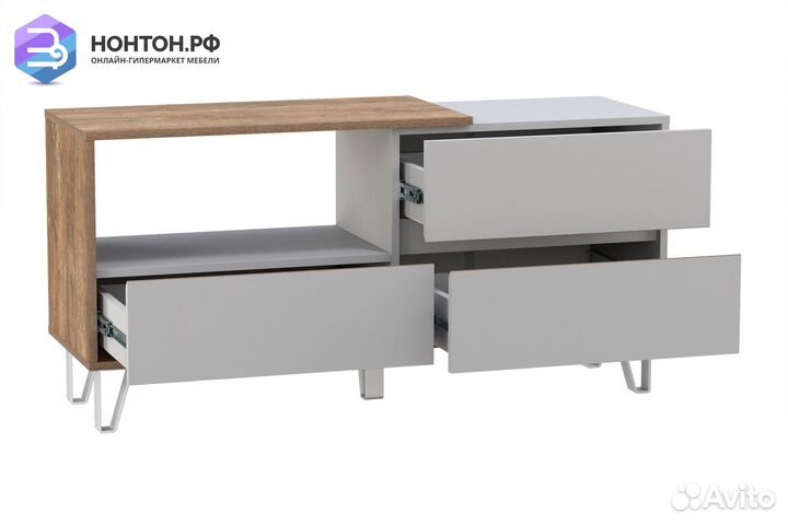 Тв-тумба Гавана 58.07 кейптаун / серый