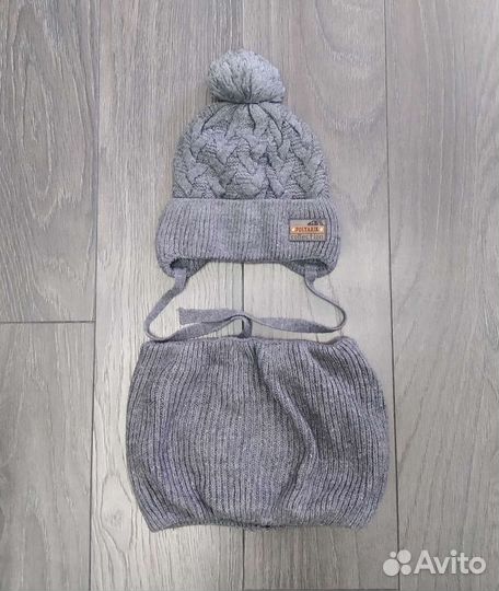 Шапка+снуд (зима)(48-50 р-р)