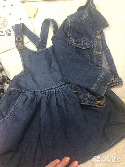 Пакет одежды для девочки 80 86 92