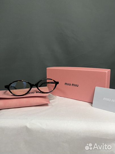 Очки Miu Miu леопардовые трендовые