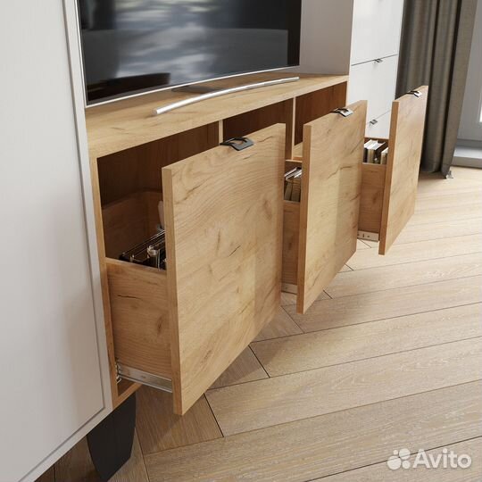 Тумба с ящиками под телевизор