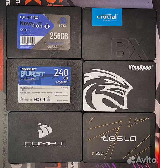 SSD накопители 120, 240, 500Gb, 1Tb