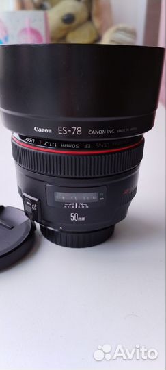 Объектив Canon EF 50mm f/1,2L USM