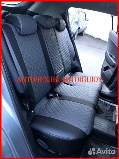 Чехлы Автопилот Kia Sportage 4 из экокожи Ромб