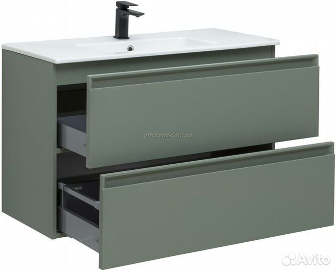 Allen Brau Eclipse 1.E1003.CGM Тумба под раковину, олива матовая