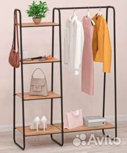 Вешалка стелаж гардеробная
