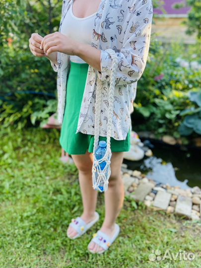 Сумочка чехол для телефона помады воды плетеная