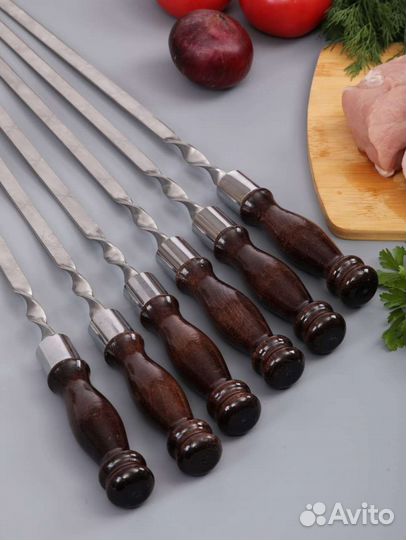 Шампура, набор 6 шт