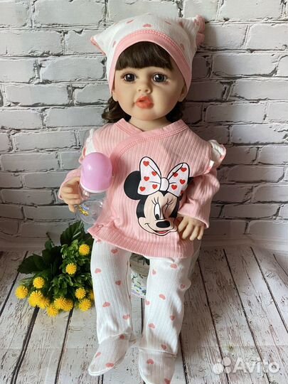 Кукла реборн 55 см комплект одежды