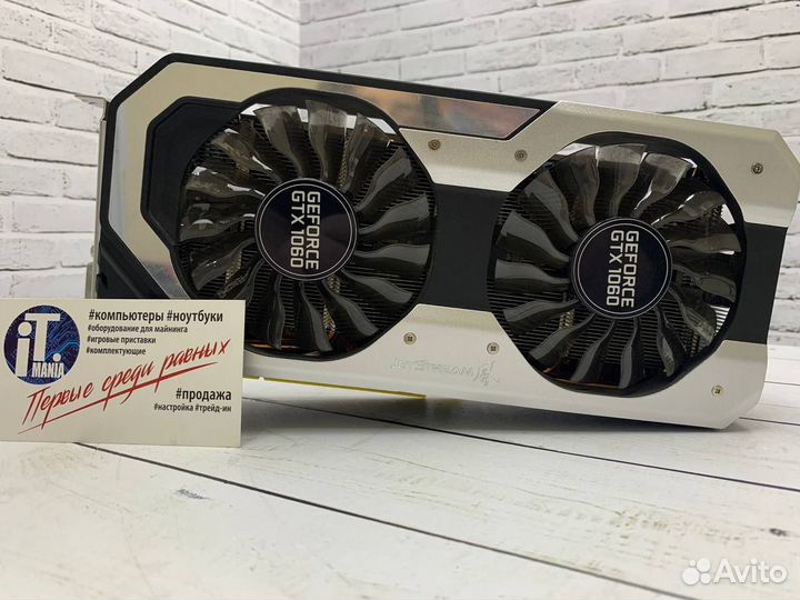 GTX Palit 1060 6Gb Super JetStream (чек+гарантия)