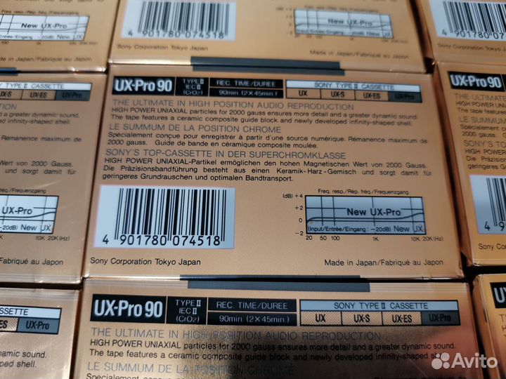 Аудиокассеты sony UX-PRO