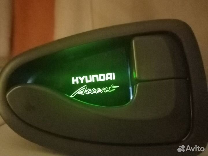 Подсветки в ручки салона Hyundai Акцент