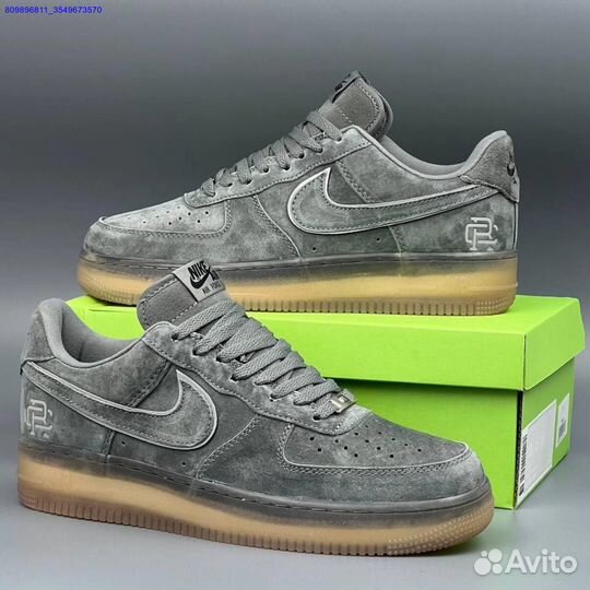 Кроссовки Nike Air Force 1 Серые (Арт.64868)