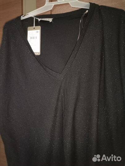 Джемпер новый 46-48, свободный, трикотаж