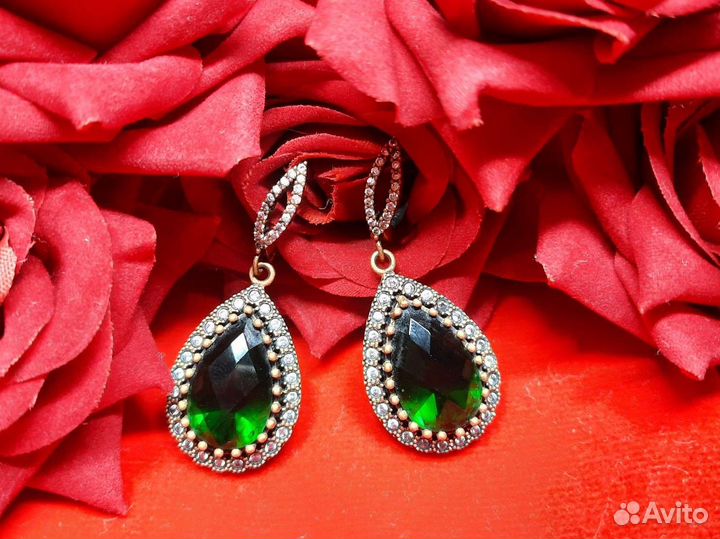 Серьги серебро