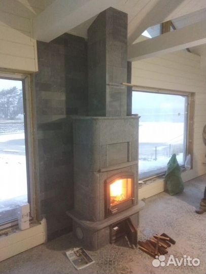 Печь камин по финской технологии