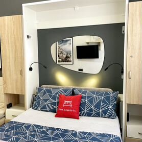 Квартира-студия, 25 м², 2 кровати