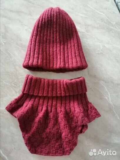 Шапки вязаные, шарфы