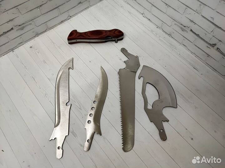 Набор туристический, пила, топор, 2 ножа, в чехле