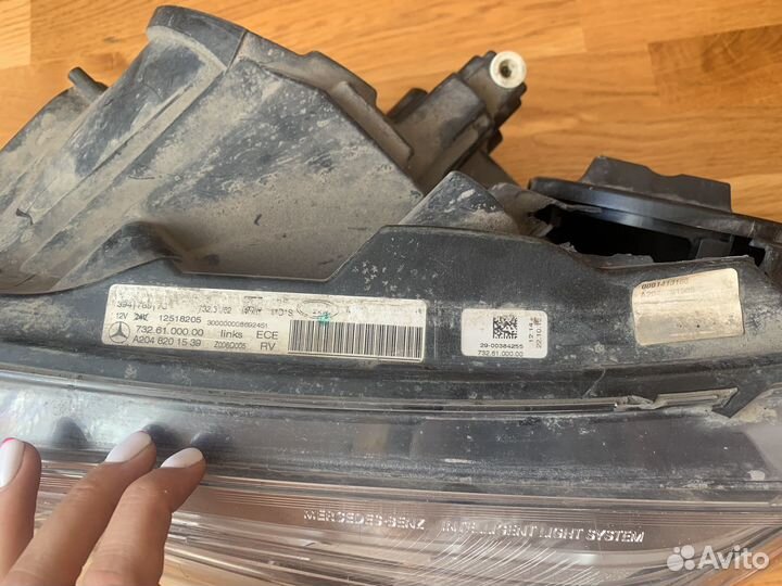 Фара Mercedes GLK