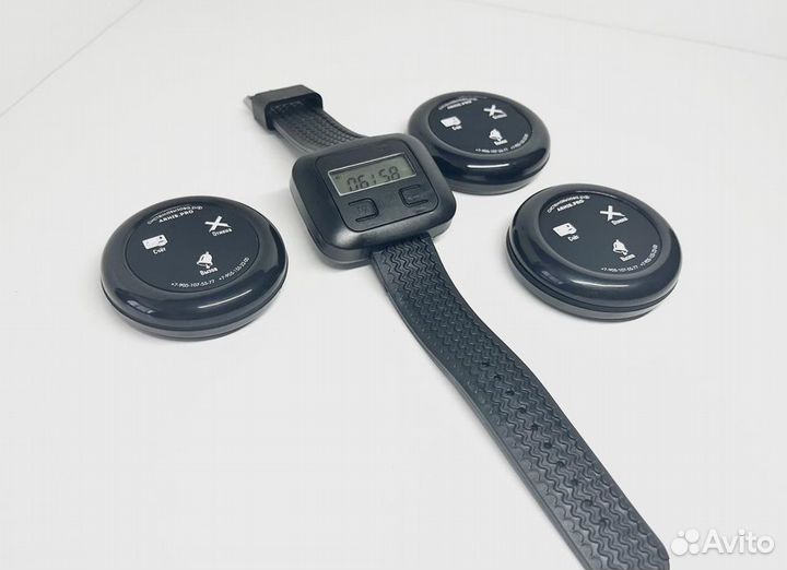 Кнопка вызова официанта и часы пейджер комплект