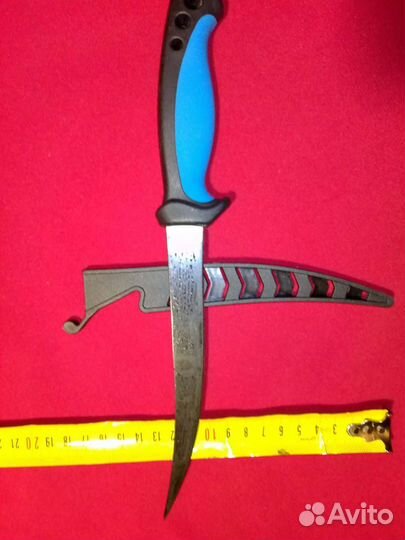 Нож рыбаков-3, филейный, ножны пластик, новый