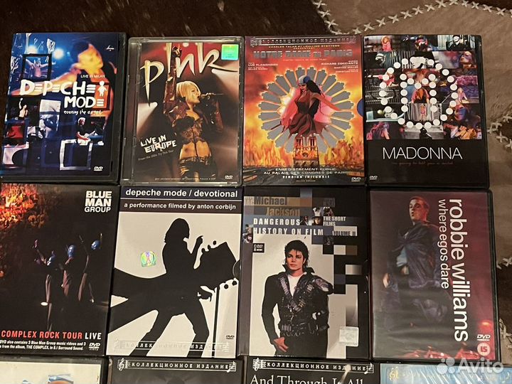Коллекция двд дисков. Музыка. Шоу. Лицензия