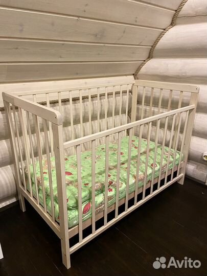 Кровать Babyton 120х60 с матрасом