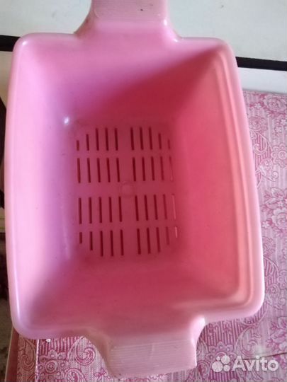 Глубокая ёмкость-дуршлаг с отверстиями на дне3 шт