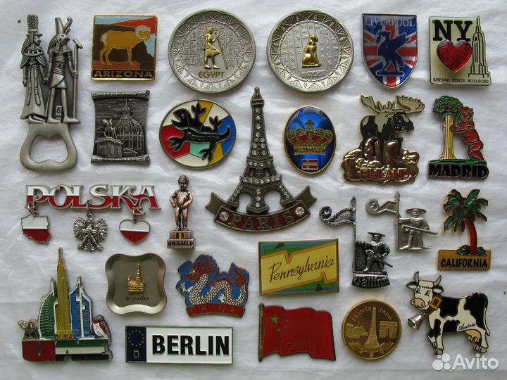 Магниты на холодильник. Часть 2. Зарубежные металл