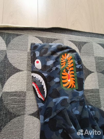 Зип худи bape shark