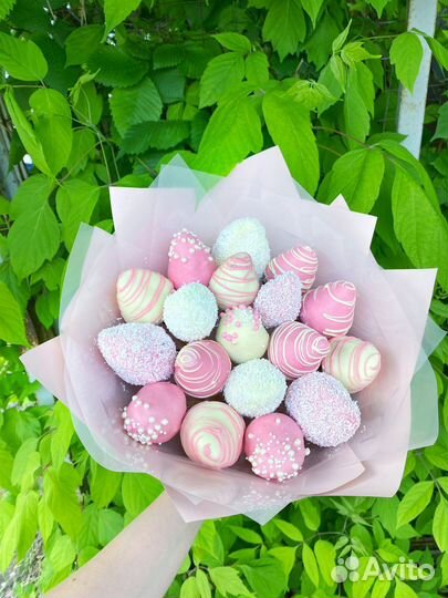 Клубника в шоколаде.Сдадкий букет