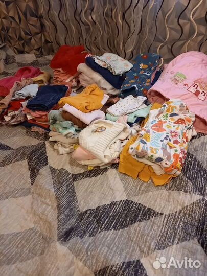 Пакет вещей для девочки размер 68-74
