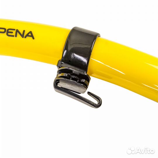 Трубка Scorpena N2 c двумя клапанами, жёлтая