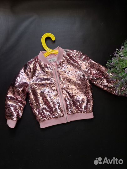 Бомбер для девочки 104-110 см H&M