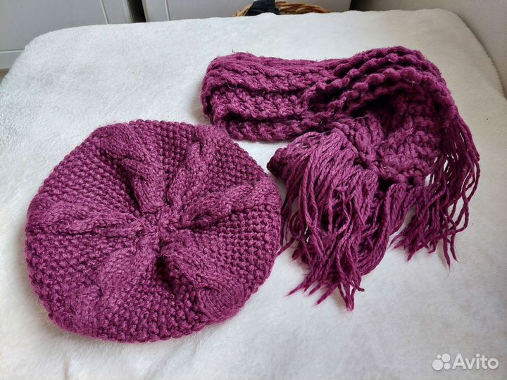 Комплект берет и шарф