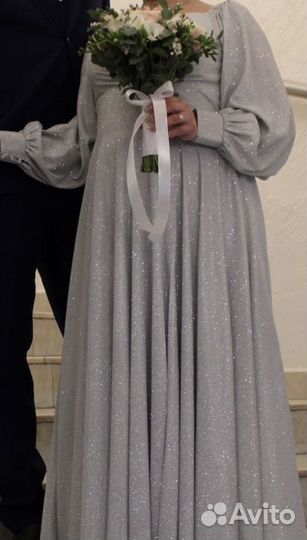 Свадебное платье 48 50 бу