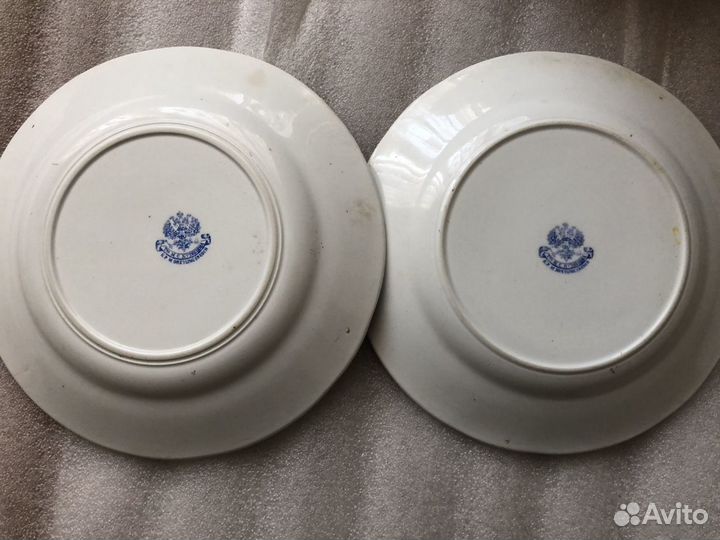 Тарелки товарищества М.С. Кузнецова