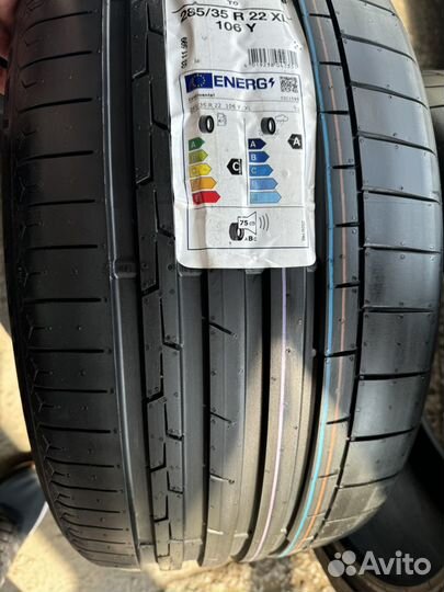 Continental SportContact 6 285/35 R22 и 315/30 R22 Y