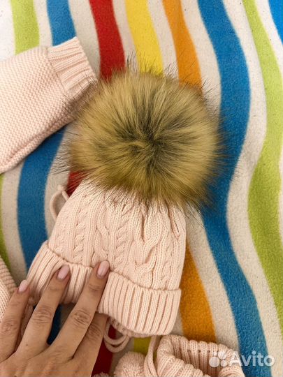 Вязаный комбенизон 62-68