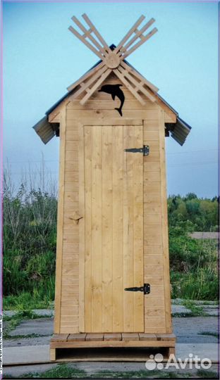 Дачный туалет деревянный YTA