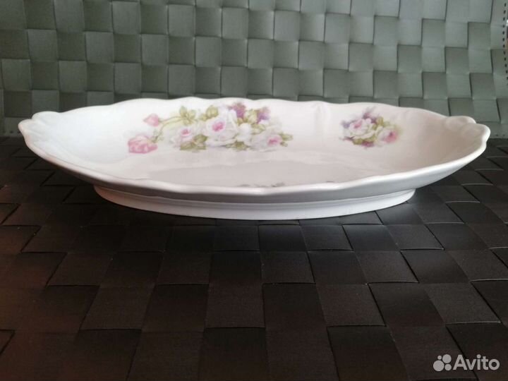 Блюдо 19 века фаб. М. С. Кузнецова