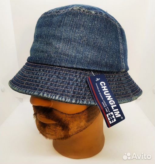 Панама мужская новая джинсовая