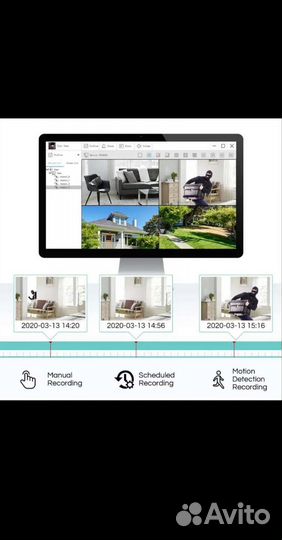 Zosi 8CH DVR видеорегистратор 1080P HD H. 265 P2P
