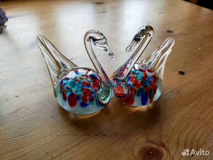 Статуэтка лебеди хрусталь