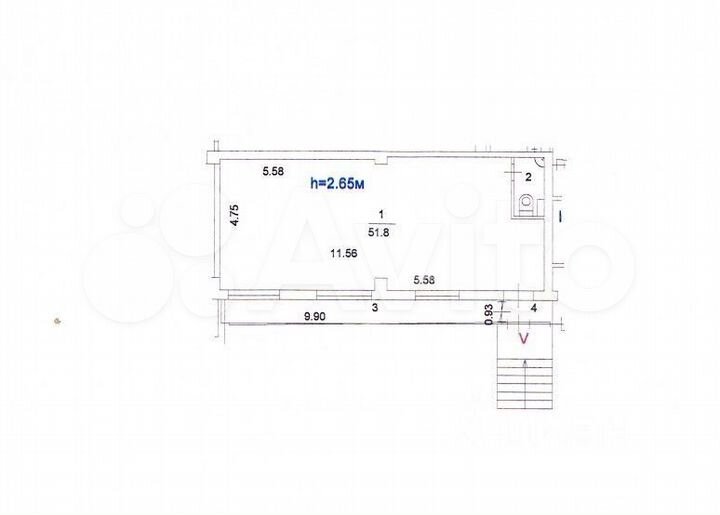 Продам торговое помещение, 65 м²