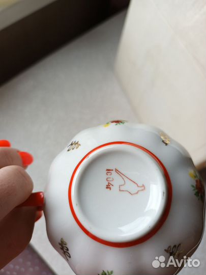 Сервиз чайный СССР Дулевский фарфор новый Бронь