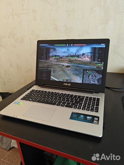 Игровой металлический ноутбук asus танки 200 FPS