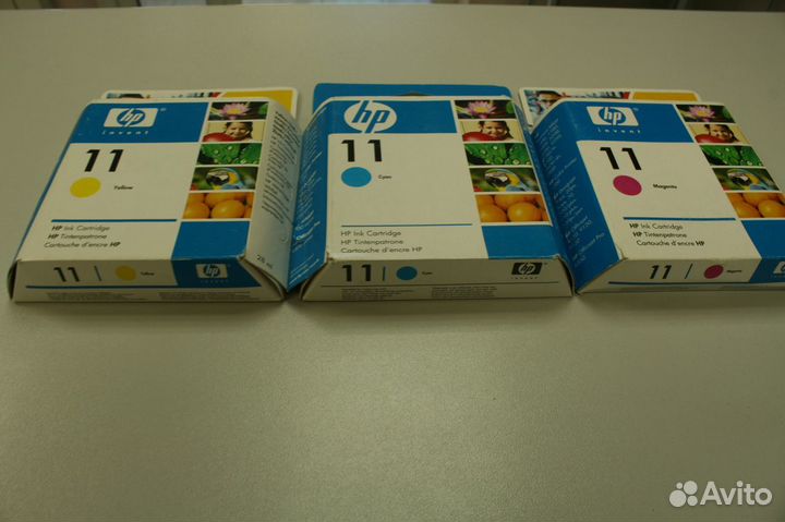 Оригинальные картриджи HP 11 - комплект